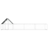 Vidaxl Chicken Run 8x2x2 M Galvaniseret stål