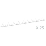 Vidaxl Wall Spikes 25 pcs 1 m stål