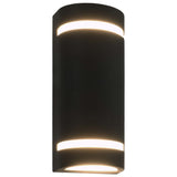 Vidaxl udendørs væglamper 2 stk 35 W Half -Round Black