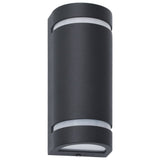 Vidaxl udendørs væglamper 2 stk 35 W Half -Round Black