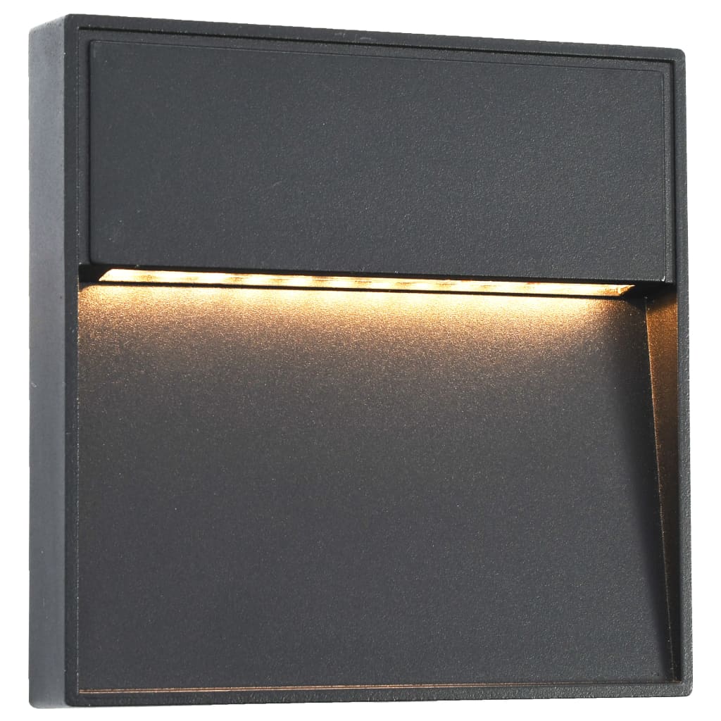 Vidaxl LED Udendørs vægge 2 stk 3 W Square Black