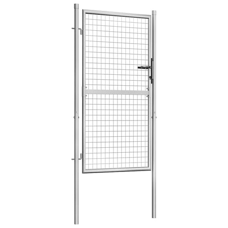 Vidaxx havelåge galvaniseret stål 100x150 cm sølv