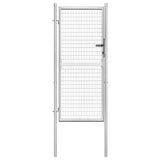 Vidaxl Port 105x225 cm galvaniseret stål sølvfarvet