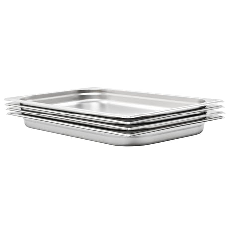 Vidaxx gastronormbeholdere 4 stk gn 1 1 40 mm rustfrit stål