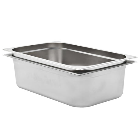 Vidaxl gastronormbakken 2 stk GN 1 1 150 mm rustfrit stål
