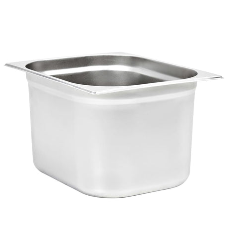 Vidaxx Gastronorm containere 2 stk GN 1 2 200 mm rustfrit stål