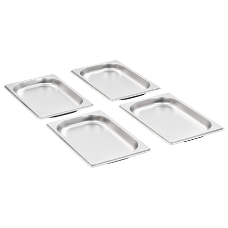 Vidaxx gastronormbeholdere 12 stk gn 1 4 20 mm rustfrit stål