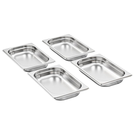 Vidaxx gastronormbeholdere 12 stk gn 1 4 40 mm rustfrit stål