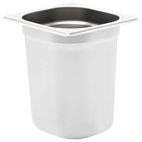 Vidaxx gastronormbeholdere 8 stk gn 1 6 200 mm rustfrit stål