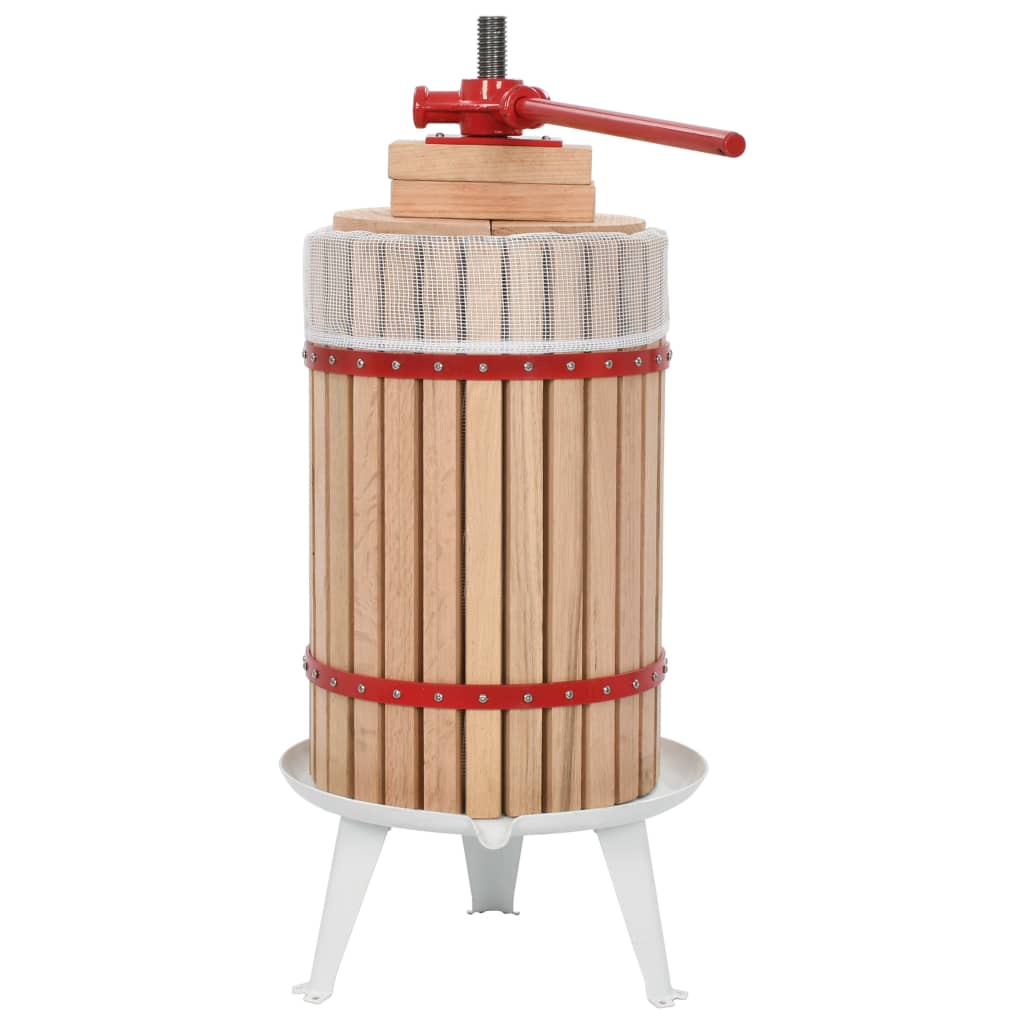 Vidaxl Fruit and Wine Press med stofpose 24 L Oak