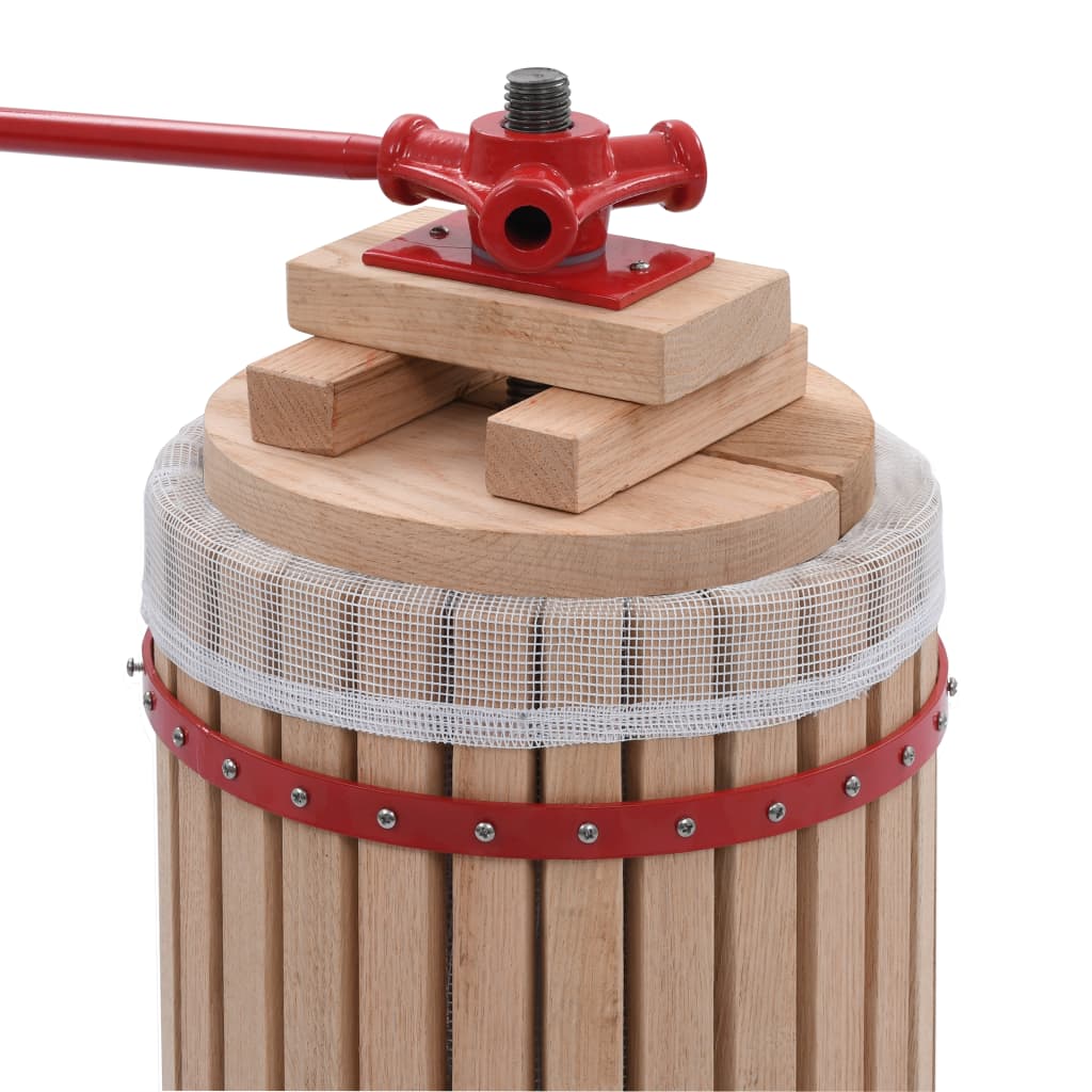 Vidaxl Fruit and Wine Press med stofpose 24 L Oak