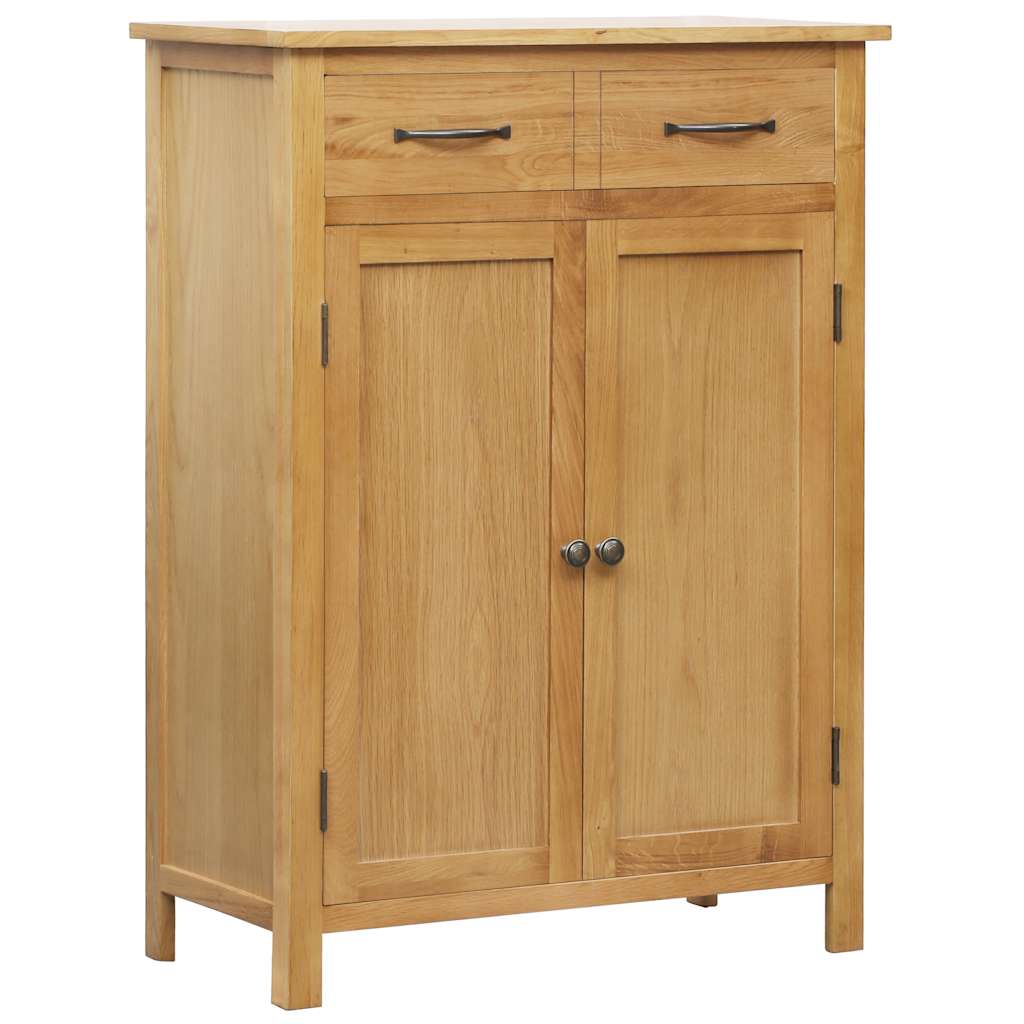 Vidaxx skoskab 76x37x105 cm massiv eg