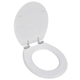 VidaXL toiletsæde med soft-close låg 2 stk MDF hvid