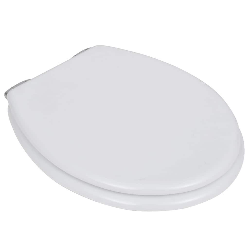 VidaXL toiletsæde med soft-close låg 2 stk MDF hvid