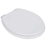 VidaXL toiletsæde med soft-close låg 2 stk MDF hvid