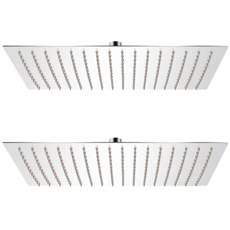 Vidaxl regendouchekoppen 2 st 30x40 cm roestvrij staal