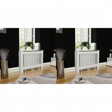 Vidaxx radiatorhus 2 stk 112 cm mdf hvid