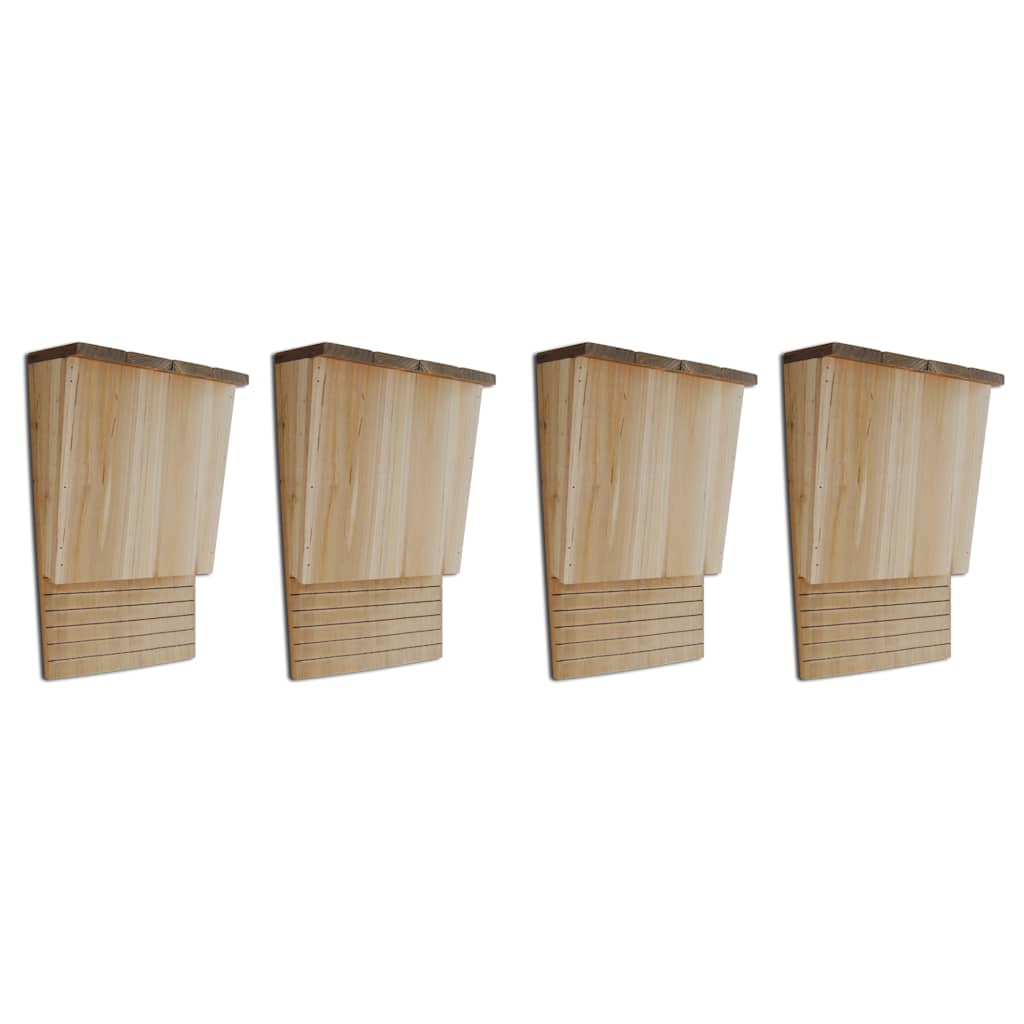 Vidaxx flagermus æsker 4 stk 22x12x34 cm træ