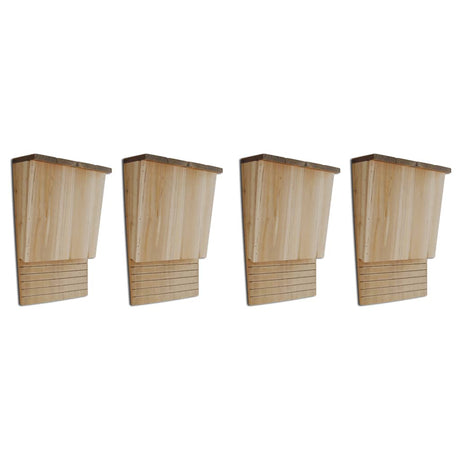 Vidaxx flagermus æsker 4 stk 22x12x34 cm træ