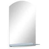 VidaXL vægspejl med hylde 40x60 cm hærdet glas