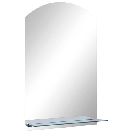 VidaXL vægspejl med hylde 40x60 cm hærdet glas