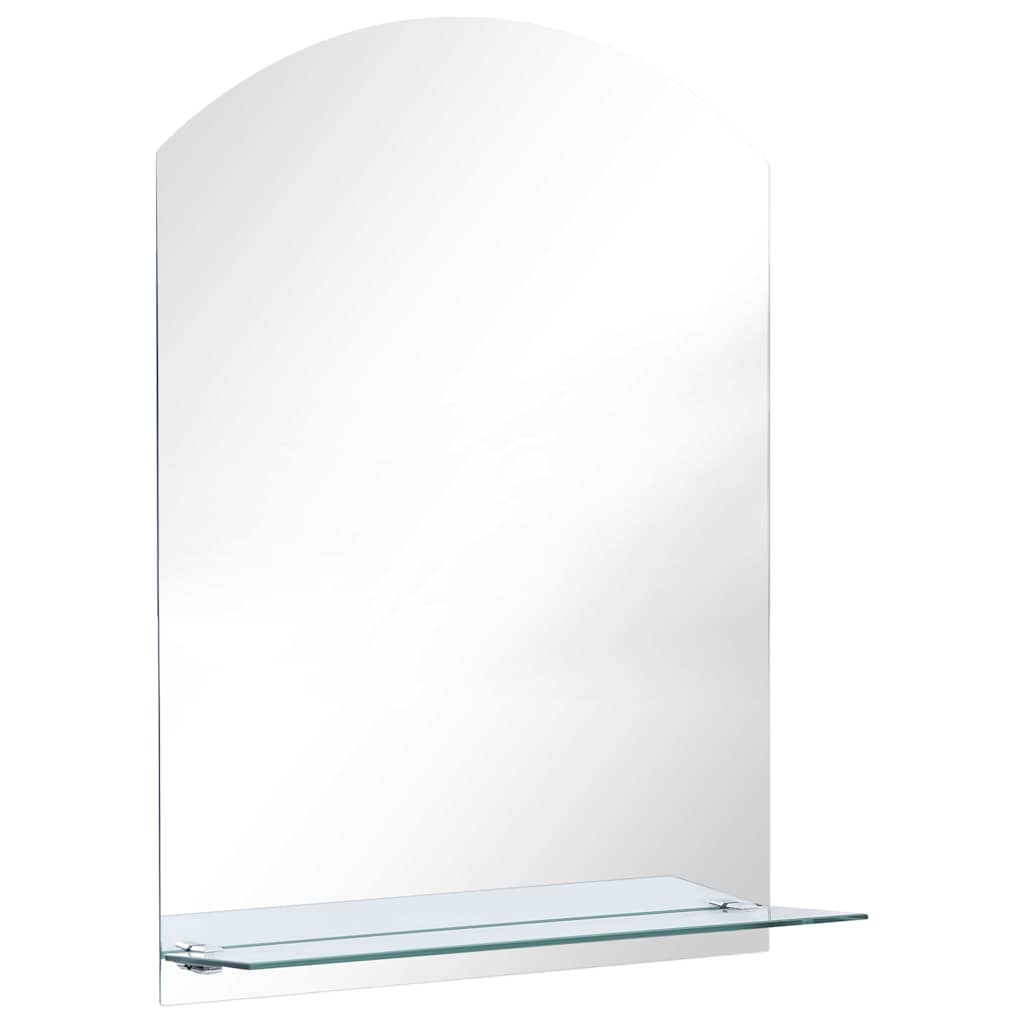 Vidaxx vægspejl med hylde 50x70 cm hærdet glas