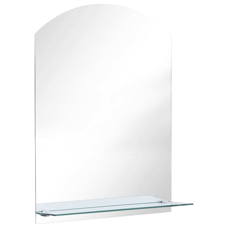 Vidaxx vægspejl med hylde 50x70 cm hærdet glas