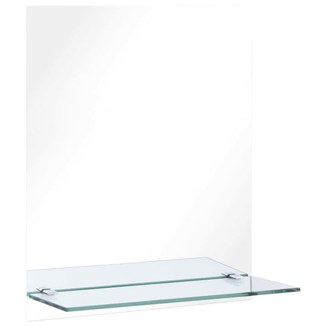 VidaXL vægspejl med hylde 20x40 cm hærdet glas