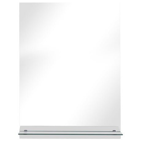 VidaXL vægspejl med hylde 30x50 cm hærdet glas