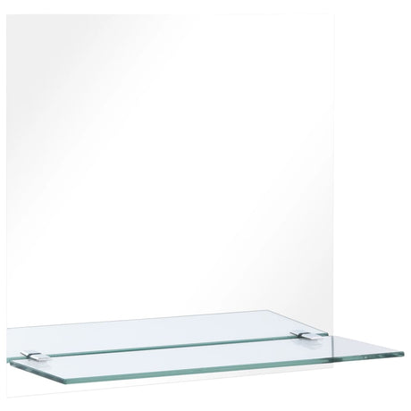Vidaxx vægspejl med hylde 50x50 cm hærdet glas