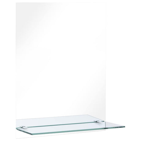 Vidaxx vægspejl med hylde 50x70 cm hærdet glas