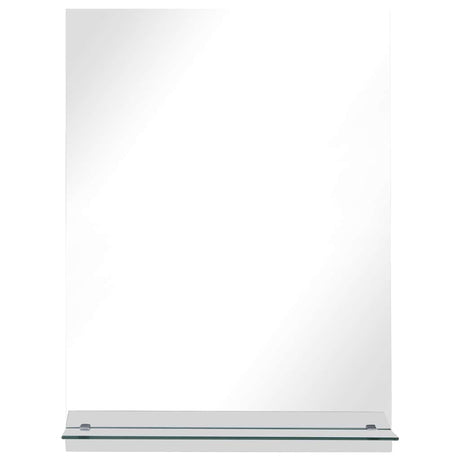 Vidaxx vægspejl med hylde 50x70 cm hærdet glas