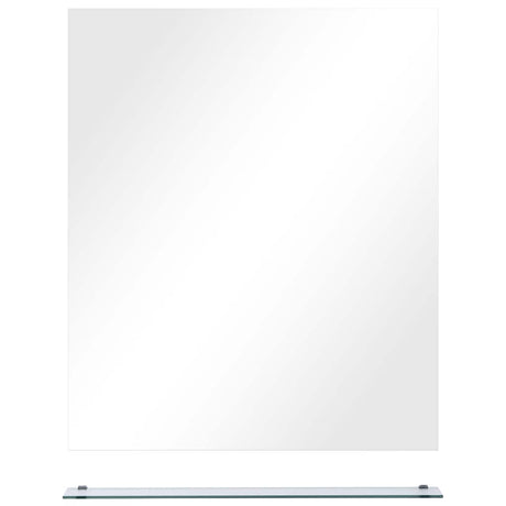 Vidaxl væg spejl med hylde 50x60 cm hærdet glas