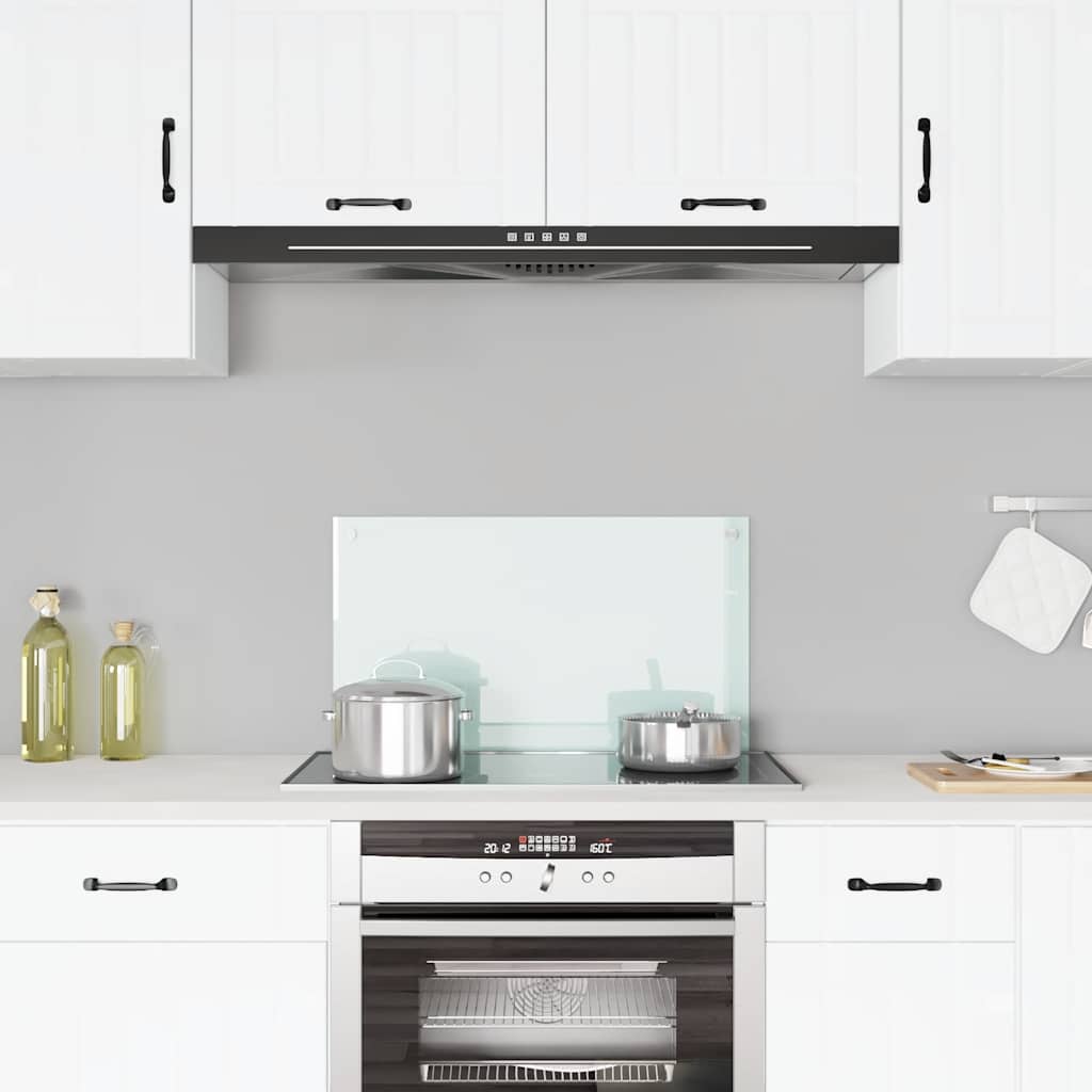 Vidaxl Splash Screen Kitchen 70x40 cm Tilled Glass White
