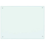Vidaxl Splash Screen Kitchen 80x60 cm Tilled Glass White