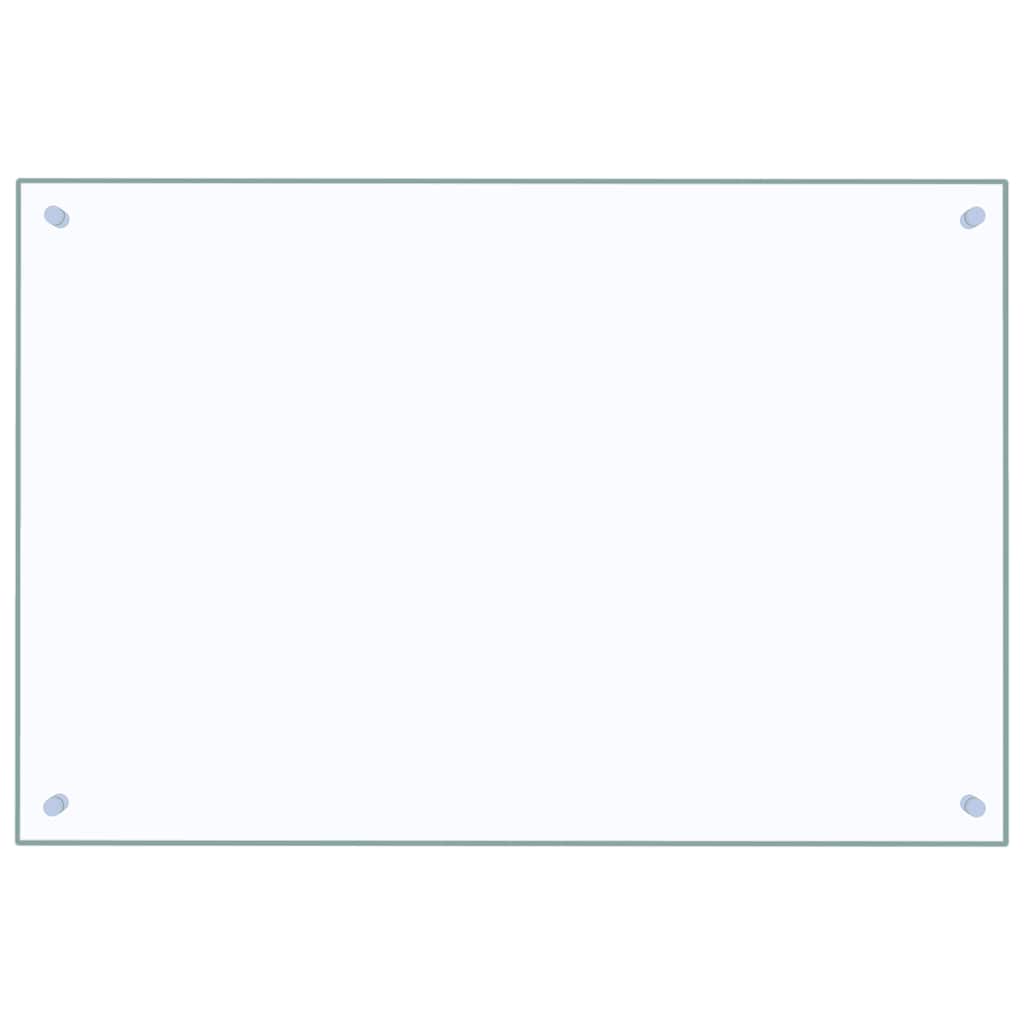 Vidaxl Splash Screen Kitchen 90x60 cm Tilled Glass Transparent