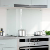 Vidaxl Splash Screen Kitchen 90x60 cm Tilled Glass Transparent