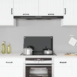 Vidaxl Splash Screen Kitchen 70x40 cm Termin Glass sort