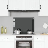 Vidaxl Splash Screen Kitchen 80x60 cm Termins glas sort