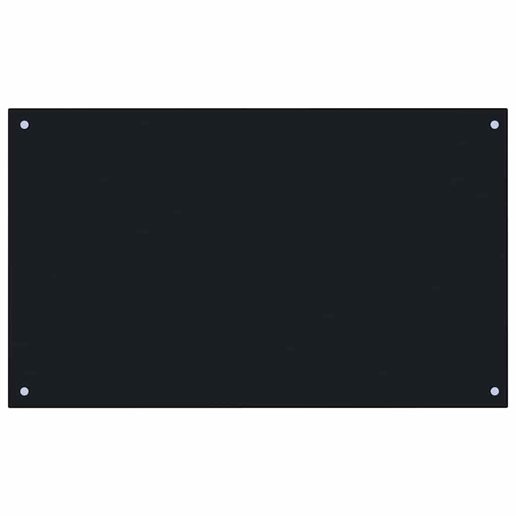 Vidaxl Splash Screen Kitchen 100x60 cm Termins glas sort