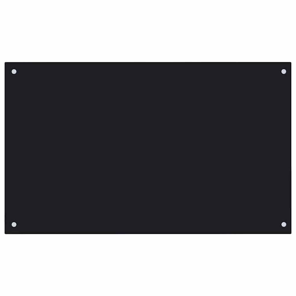 Vidaxl Splash Screen Kitchen 100x60 cm Termins glas sort