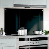 Vidaxl Splash Screen Kitchen 100x60 cm Termins glas sort