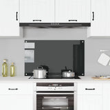 Vidaxl Splash Screen Kitchen 100x60 cm Termins glas sort