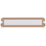 Vidaxl Bed Chart Toddler 180x42 cm polyester taupe