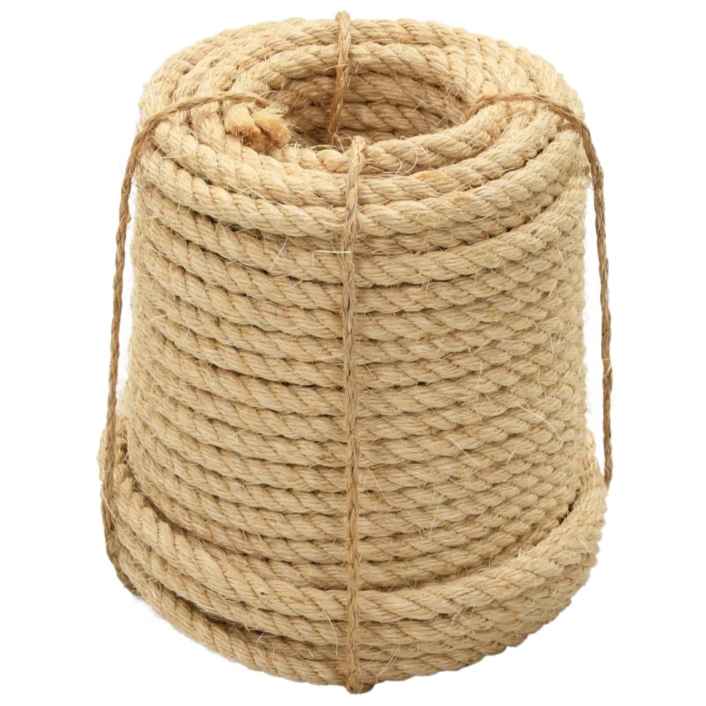 Vidaxl reb 20 mm 100 m 100% sisal