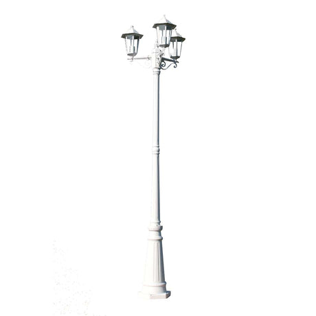 Vidaxl Garden Lant Kingston 3-Arms 215 cm hvid