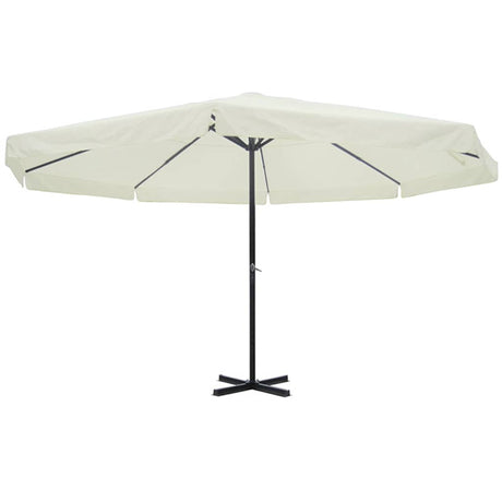 Vidaxl Parasol Samos 500 cm aluminium hvid