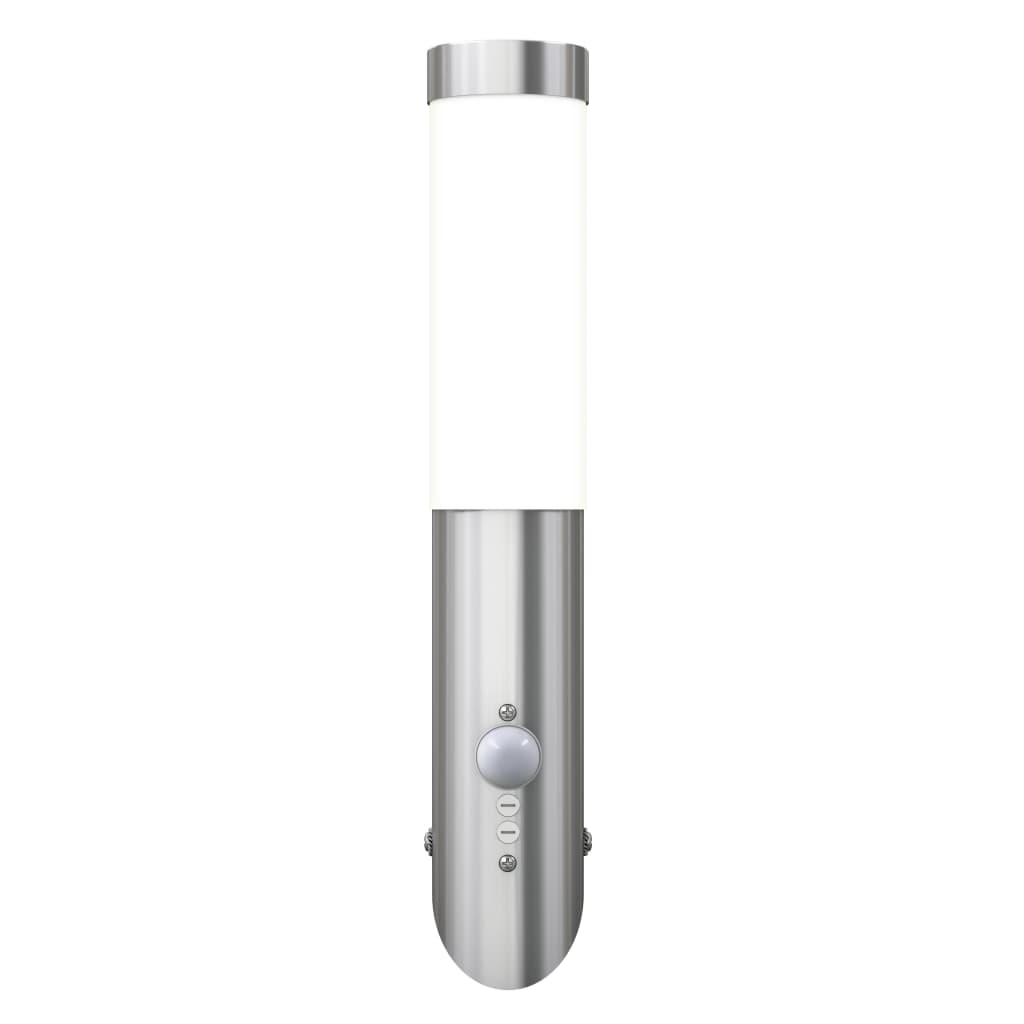 Vidaxl udendørs lampe rustfrit stål enego med sensor
