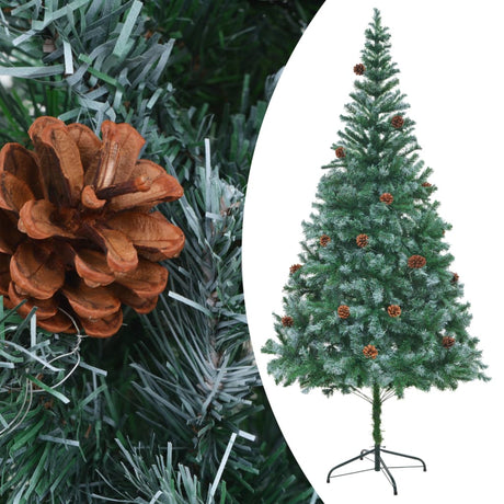 Vidaxl Kunstkerstboom med fyrretræer 210 cm