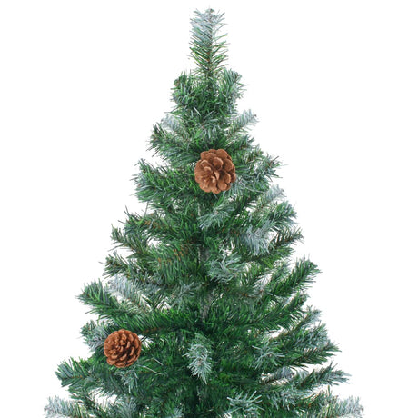 Vidaxl Kunstkerstboom med fyrretræer 210 cm